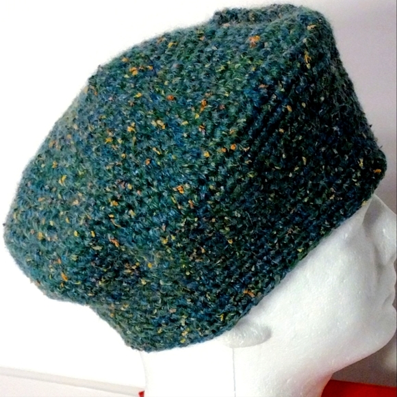 Mohair Blend New Crocheted Soft Non-wool Unisex  Beret Fuzzy XL - Picture 7 of 8